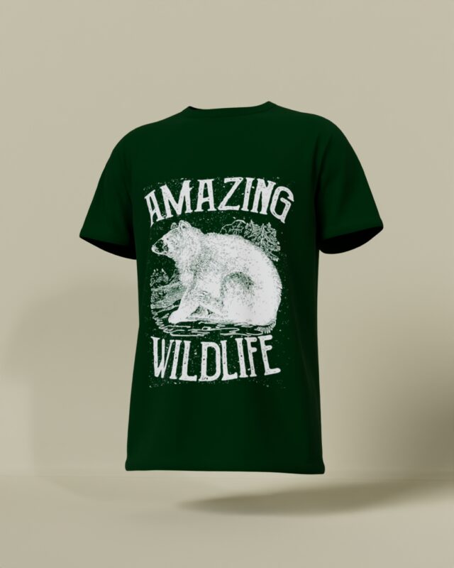 Amazing Wildlife Round Neck Tee