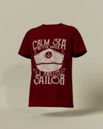 Calm Sea Skilled Sailor Round Neck Tee