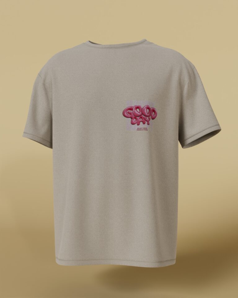 Good Day Minimal Front Graphic Oversized Tee