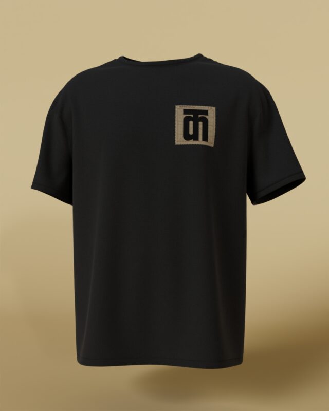 Retro Stamp-Style Kalesh Oversized Tee