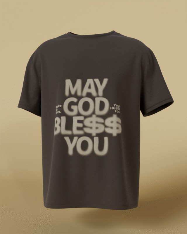 Blessed Hustle Oversized Graphic T-Shirt