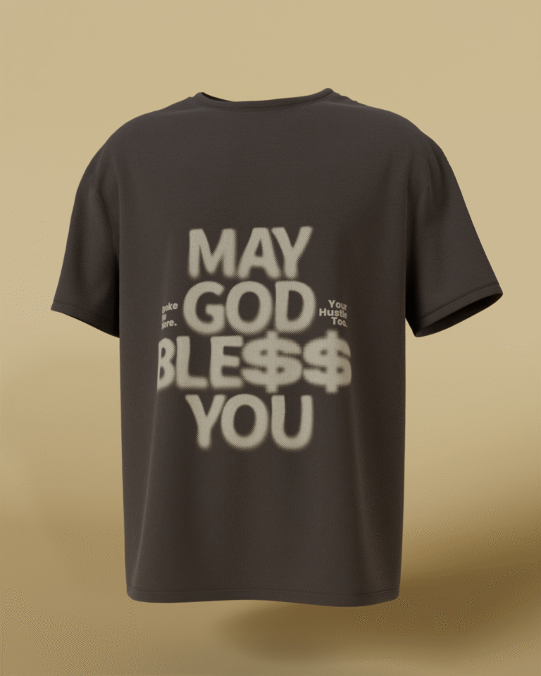 Blessed Hustle Oversized Graphic T-Shirt