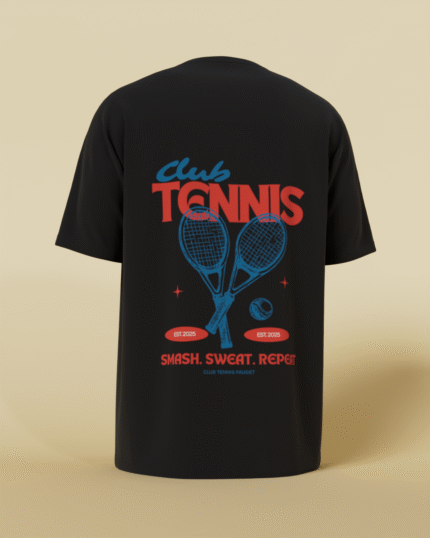 Smash Sweat Repeat Oversized black T-Shirt