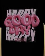 Good Day Minimal Front Graphic Oversized Tee - Image 8